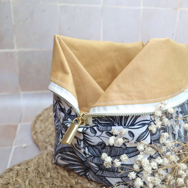 Maxi trousse panier bicolore - Java/Ambre