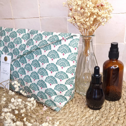 Trousse de toilette en coton enduit - Alba