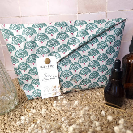 Trousse de toilette en coton enduit - Alba