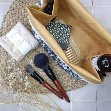 Maxi trousse panier bicolore - Java/Ambre