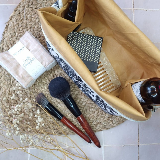Maxi trousse panier bicolore - Java/Ambre