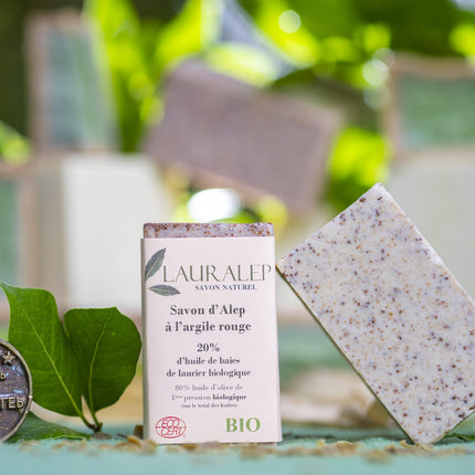 Savon d'Alep bio - Argile rouge