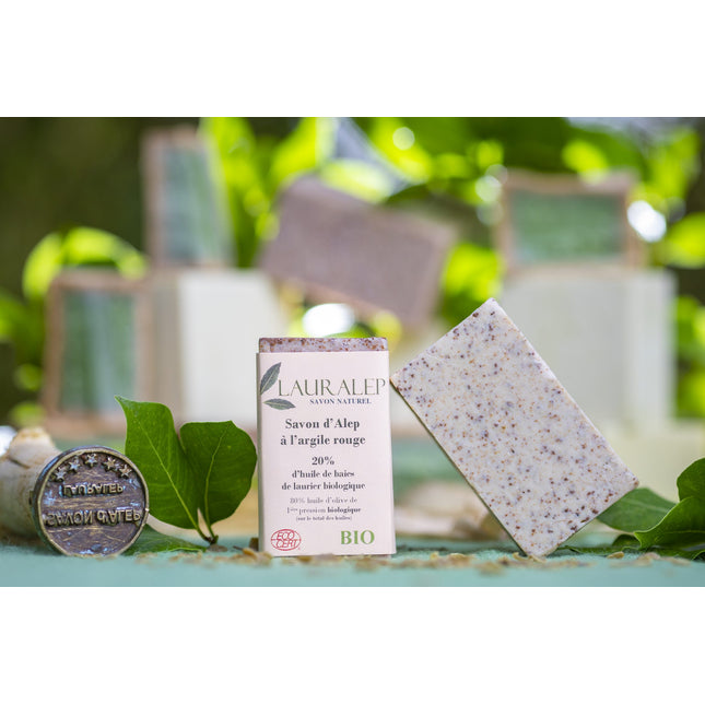 Savon d'Alep bio - Argile rouge