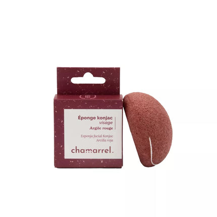 Eponge Konjac visage - Argile rouge