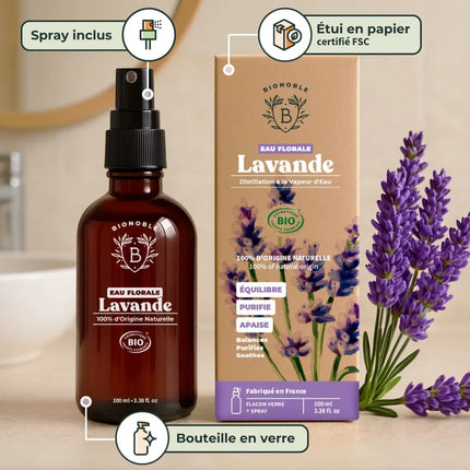 Lavande 100ml - Eau florale Bio