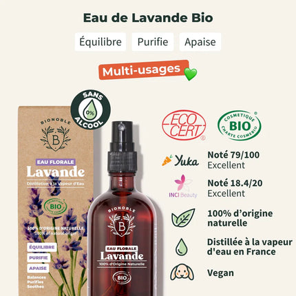 Lavande 100ml - Eau florale Bio