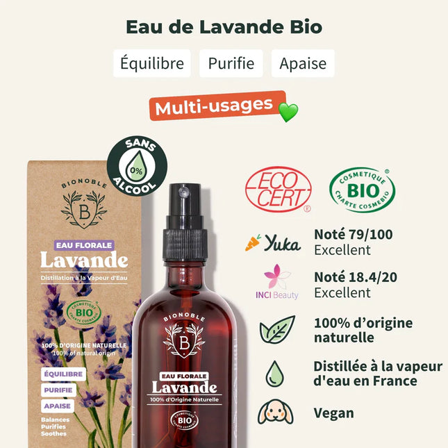 Lavande 100ml - Eau florale Bio