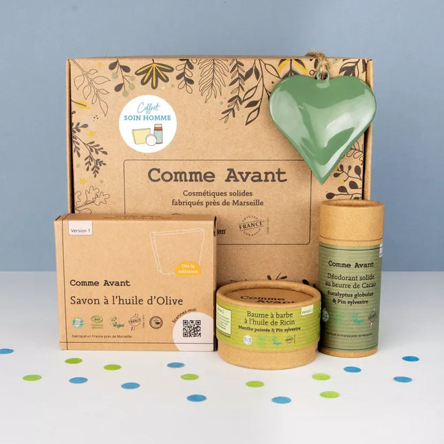 Coffret cadeau Zéro déchet - Routine soin homme