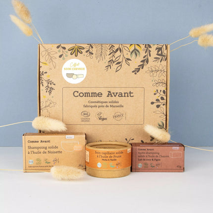 Coffret cadeau Zéro déchet - Routine soin cheveux