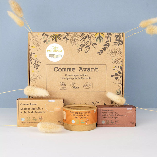 Coffret cadeau Zéro déchet - Routine soin cheveux