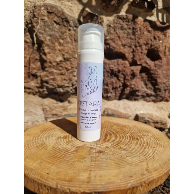 Crème au lait d'ânesse bio 50ml - Peau mixte à grasse