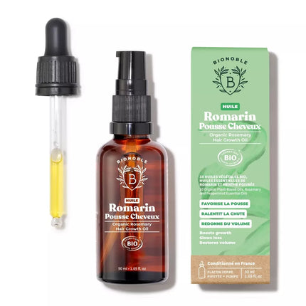 Soin pousse des cheveux à l'huile de Romarin - 50ml
