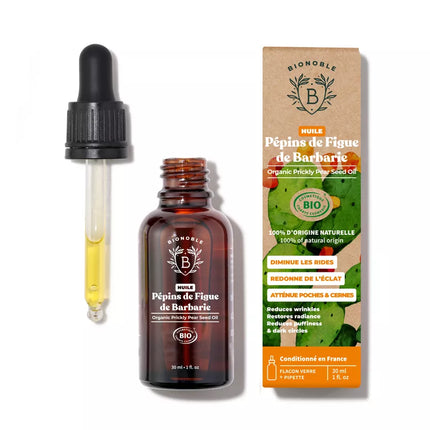 Pépins de figue de barbarie 30ml - Huile végétale bio