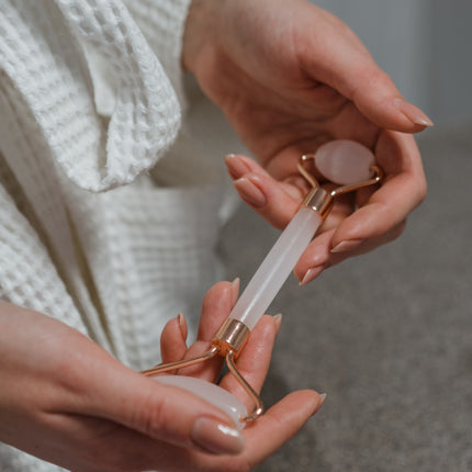 Rouleau en quartz rose
