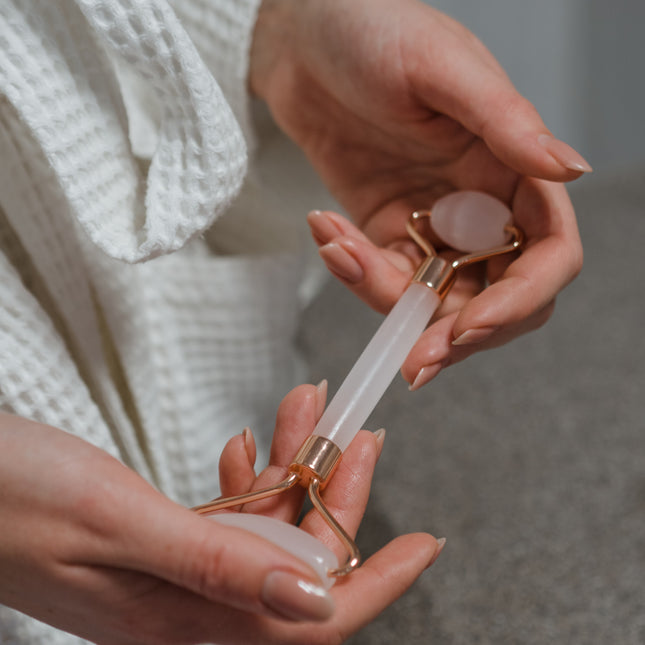 Rouleau en quartz rose
