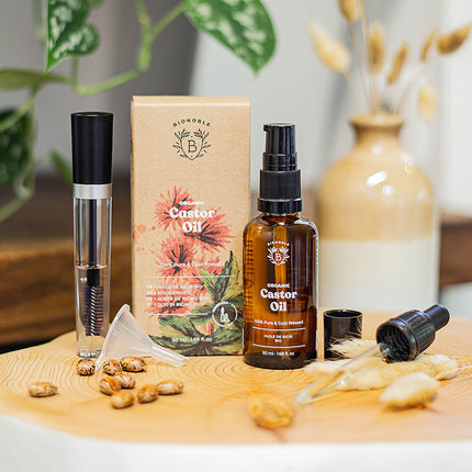 Huile de ricin bio 50ml + kit mascara