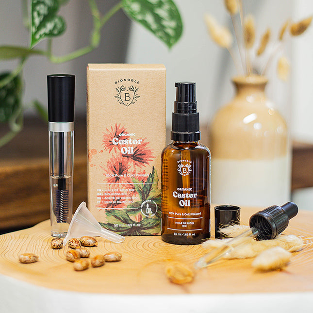 Huile de ricin bio 50ml + kit mascara