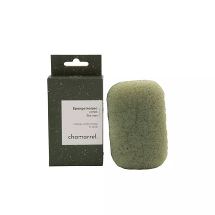 Eponge Konjac XL corps  - Thé vert