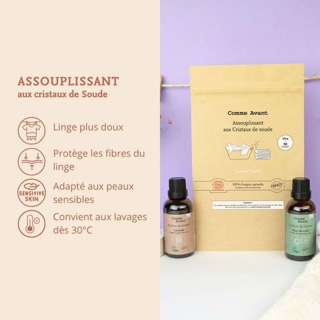 Assouplissant en poudre aux cristaux de soude - 500g