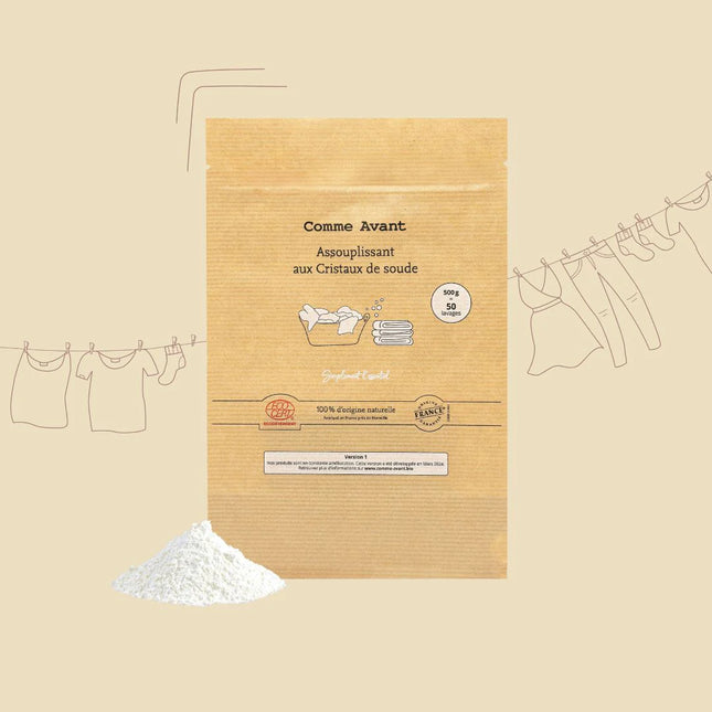 Assouplissant en poudre aux cristaux de soude - 500g