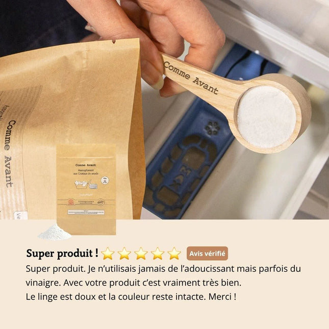 Assouplissant en poudre aux cristaux de soude - 500g