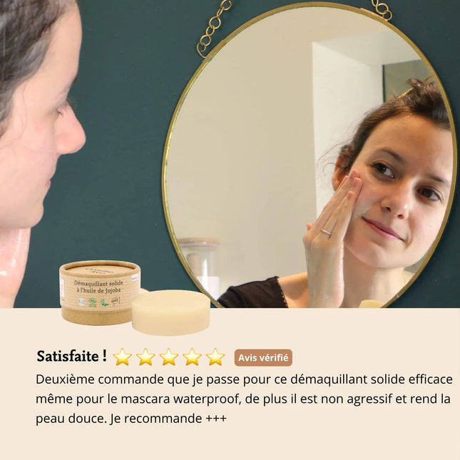 Démaquillant solide à l'huile de jojoba - 40g
