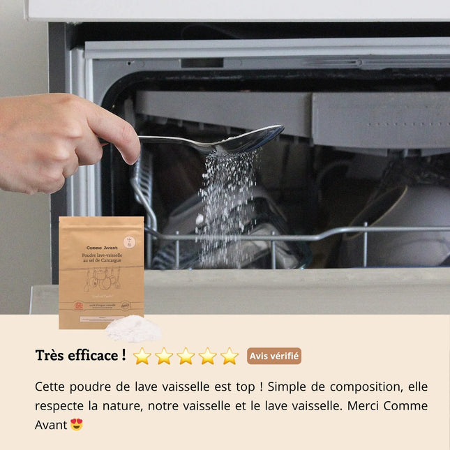 Poudre lave-vaisselle au sel de Camargue - 1,5kg