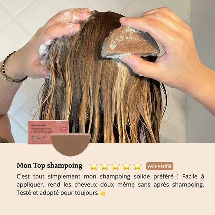 Shampoing solide bio à l'huile de sésame (cheveux gras)