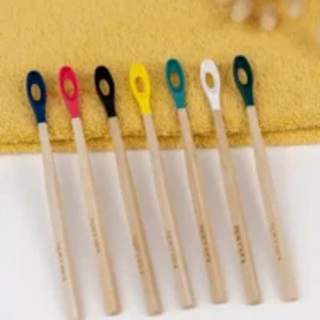 Brosse à dents rechargeable - Manche en bois