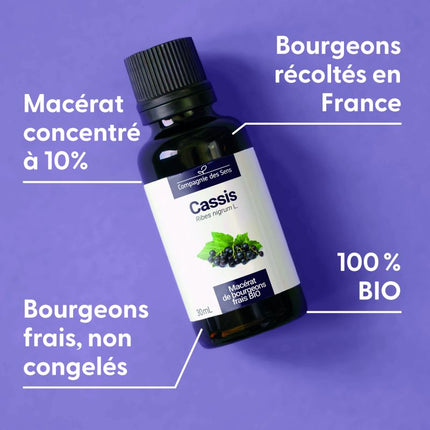 Cassis 30ml - Macérât de bourgeons bio