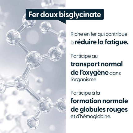 Fer bisglycinate breveté Ferrochel 70 mg - Haute tolérance digestive - Assimilation optimale