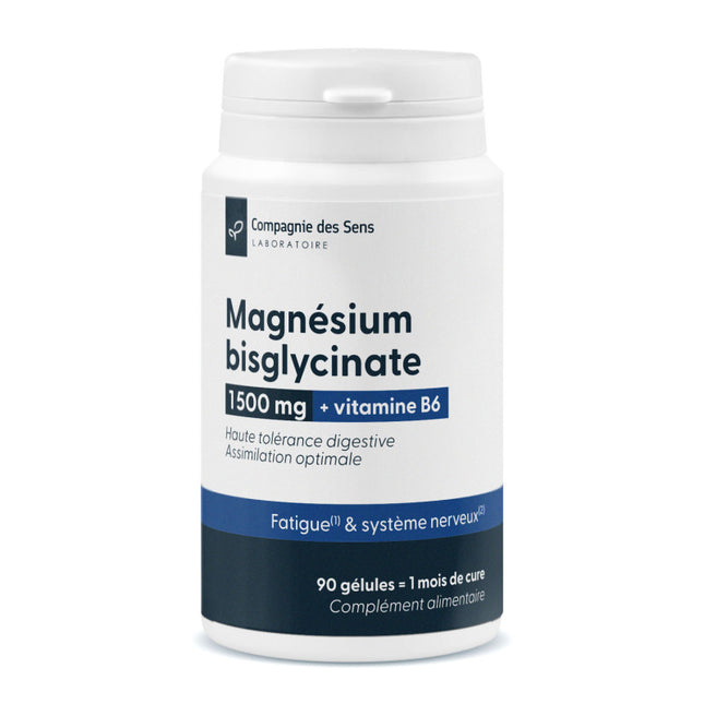 Magnésium bisglycinate 1500 mg & Vitamine B6 - Assimilation optimale
