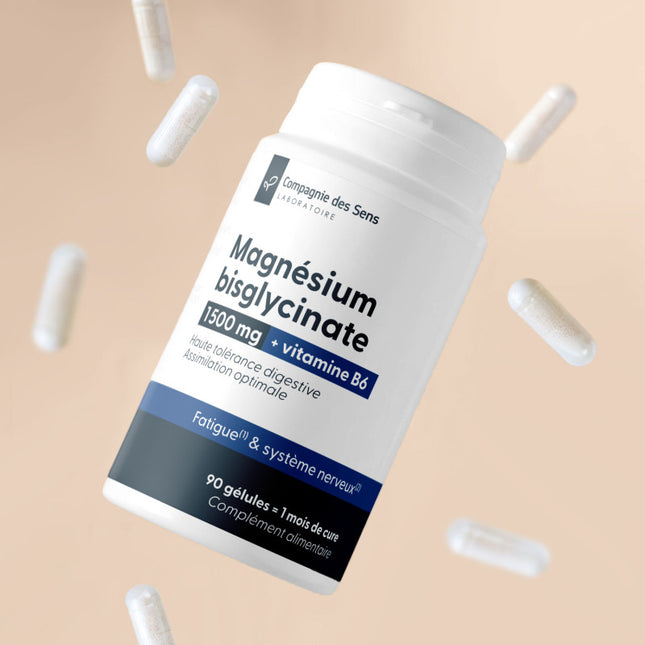 Magnésium bisglycinate 1500 mg & Vitamine B6 - Assimilation optimale
