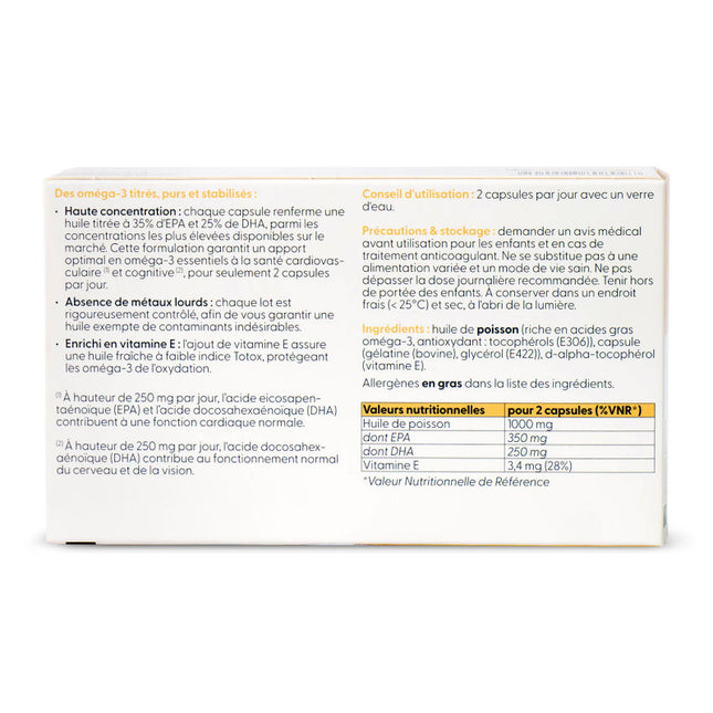 Oméga 3 - formule concentrée en EPA DHA