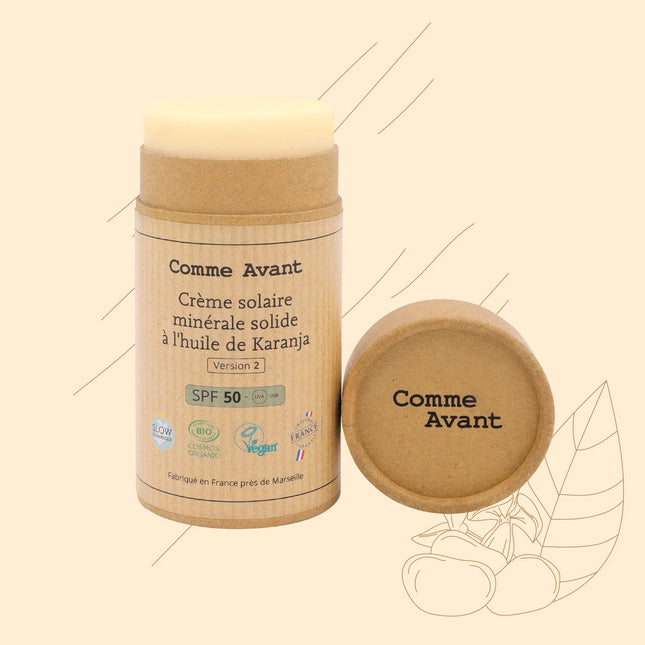 Crème solaire minérale SPF50 solide