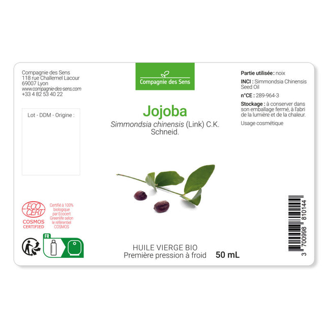 Jojoba 50ml - Huile végétale vierge bio