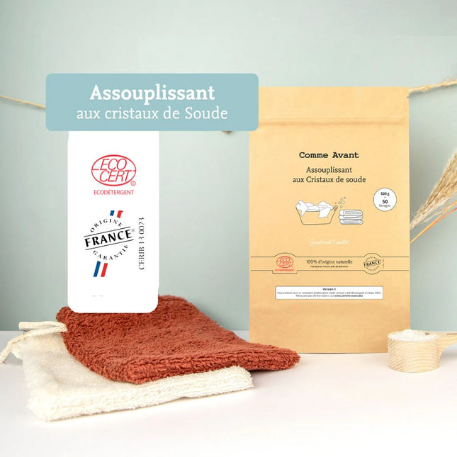 Assouplissant en poudre aux cristaux de soude - 500g
