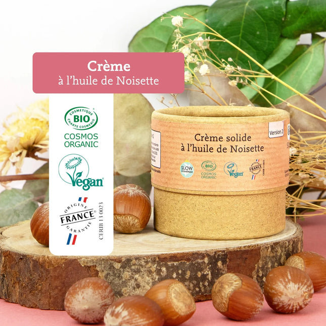 Crème solide à l'huile de Noisette - 50g