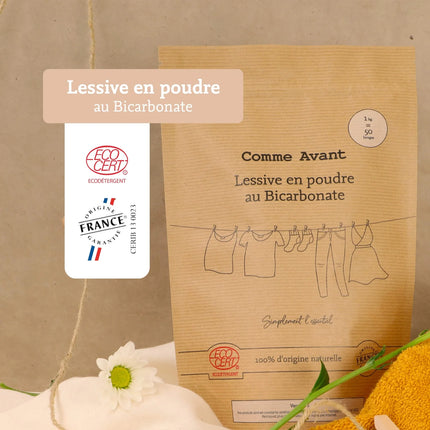 Lessive en poudre au bicarbonate - 1kg