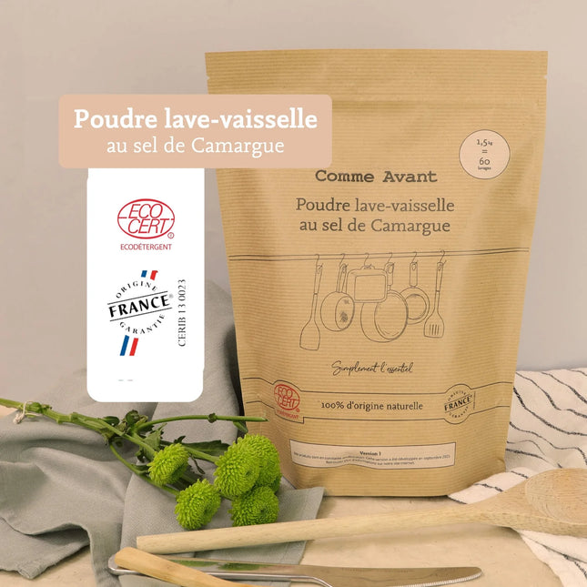 Poudre lave-vaisselle au sel de Camargue - 1,5kg