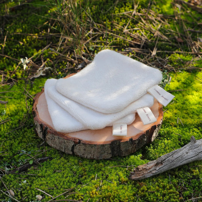 5 lingettes lavables en coton bio