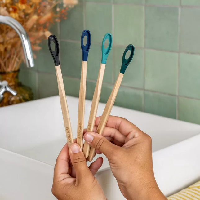 Brosse à dents rechargeable - Manche en bois