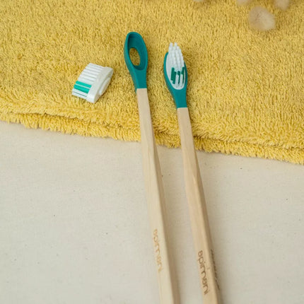 Brosse à dents rechargeable - Manche en bois