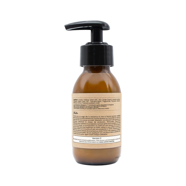 Crème solaire minérale SPF50 liquide - vanille (dès la naissance)