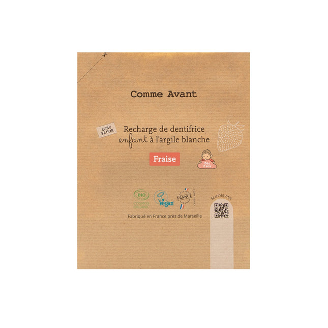 Dentifrice en pâte d'argile à la fraise - Enfant
