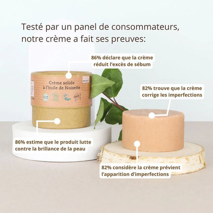 Crème solide à l'huile de Noisette - 50g