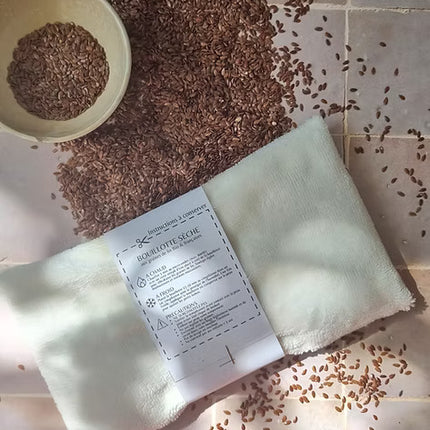 Bouillotte sèche aux graines de lin
