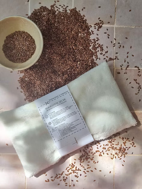 Bouillotte sèche aux graines de lin