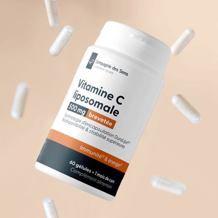 Vitamine C liposomale DuraLipo™ 500 mg - Biodisponibilité supérieure
